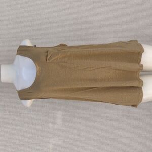 NWT Ava & Viv Sleeveless Khaki Tank Top - Size 2X